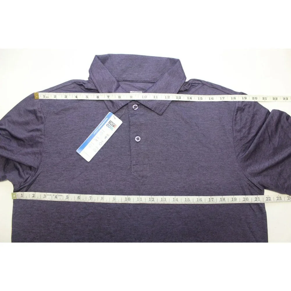 Weatherproof men's 32‎ Degrees Cool heather purple short sleeve polo shirt